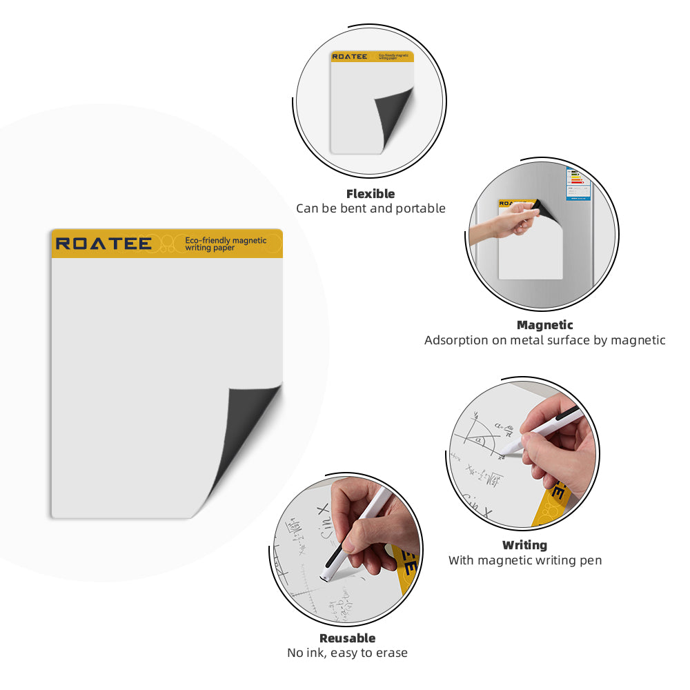 ROATEE 8.5/10/11/12 inch Magnetic Writing Paper