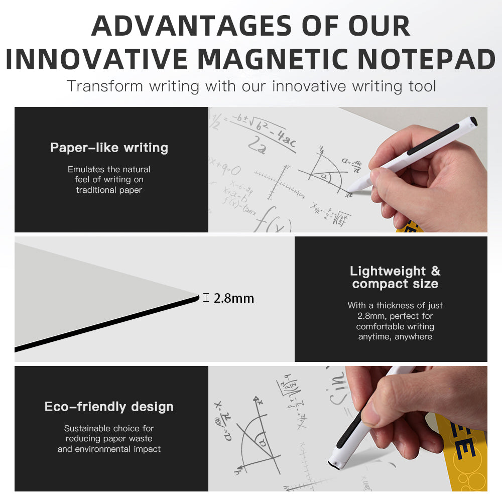 ROATEE 8.5/10/11/12 inch Magnetic Writing Paper