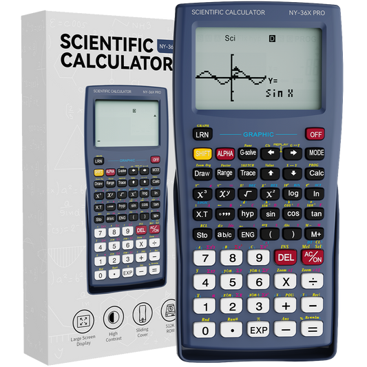 ROATEE 280 Functions Graphing Scientific Calculator with Dustproof Sliding Cover