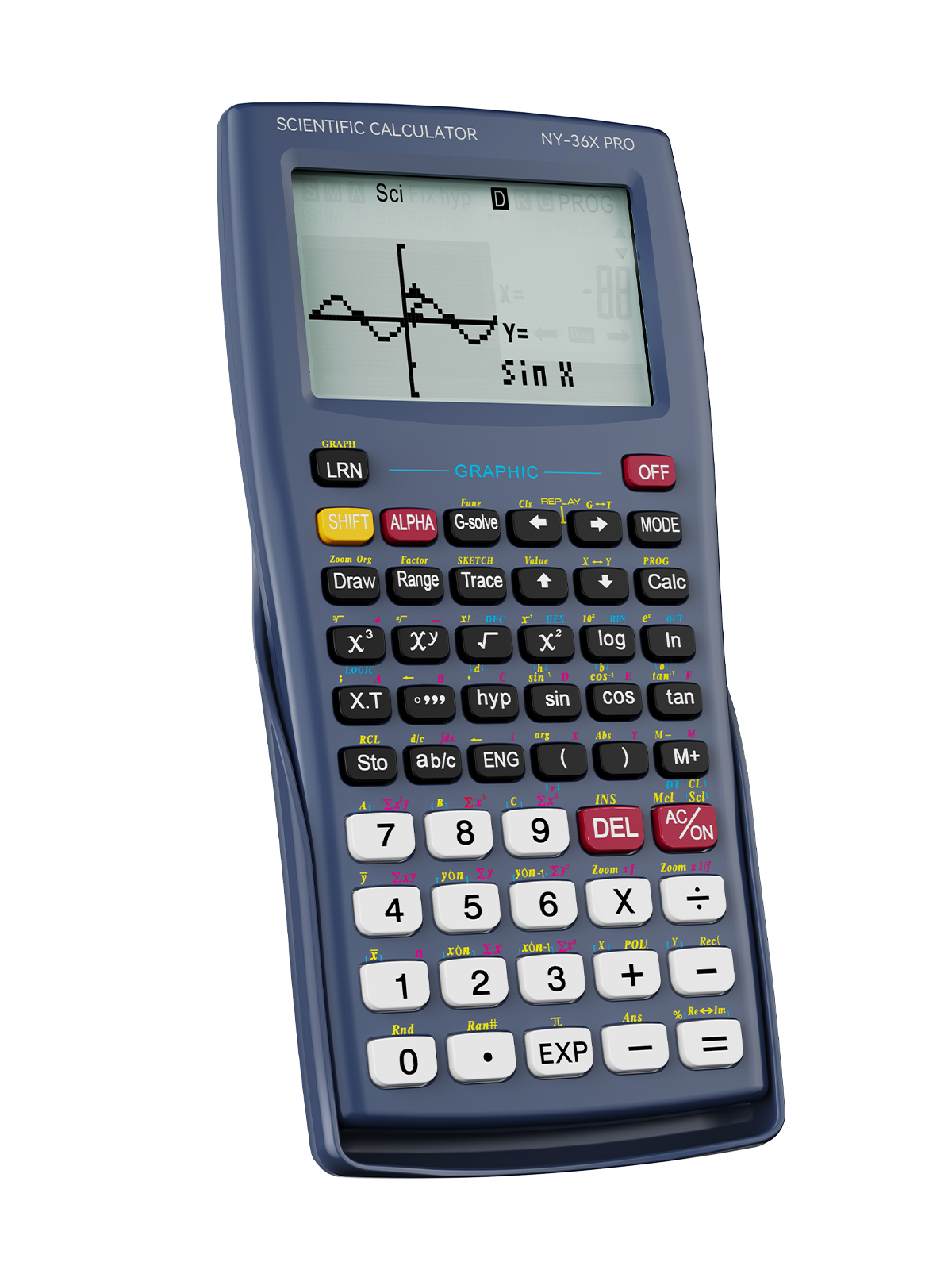 ROATEE 360 Functions Graphing Scientific Calculator with Dustproof Sliding Cover