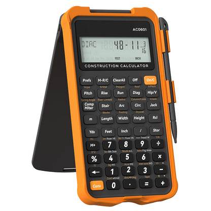 ROATEE Pocket 12 Digits Construction Calculator with Writing Board for Carpenter, Framer, Remodeler