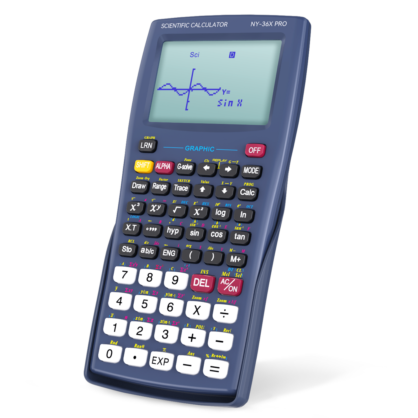 ROATEE 360 Functions Graphing Scientific Calculator with Dustproof Sliding Cover