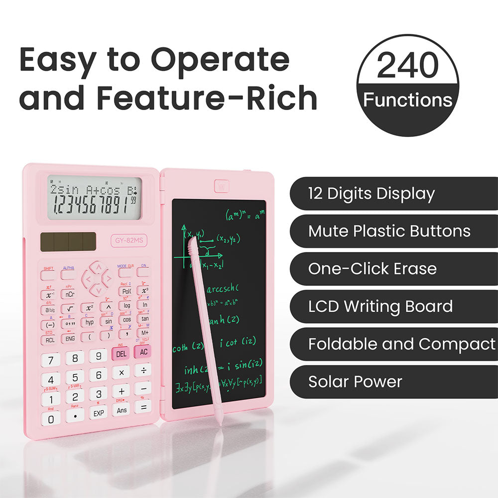 ROATEE 82MS 240 Functions Scientific Calculator with Writing Pad