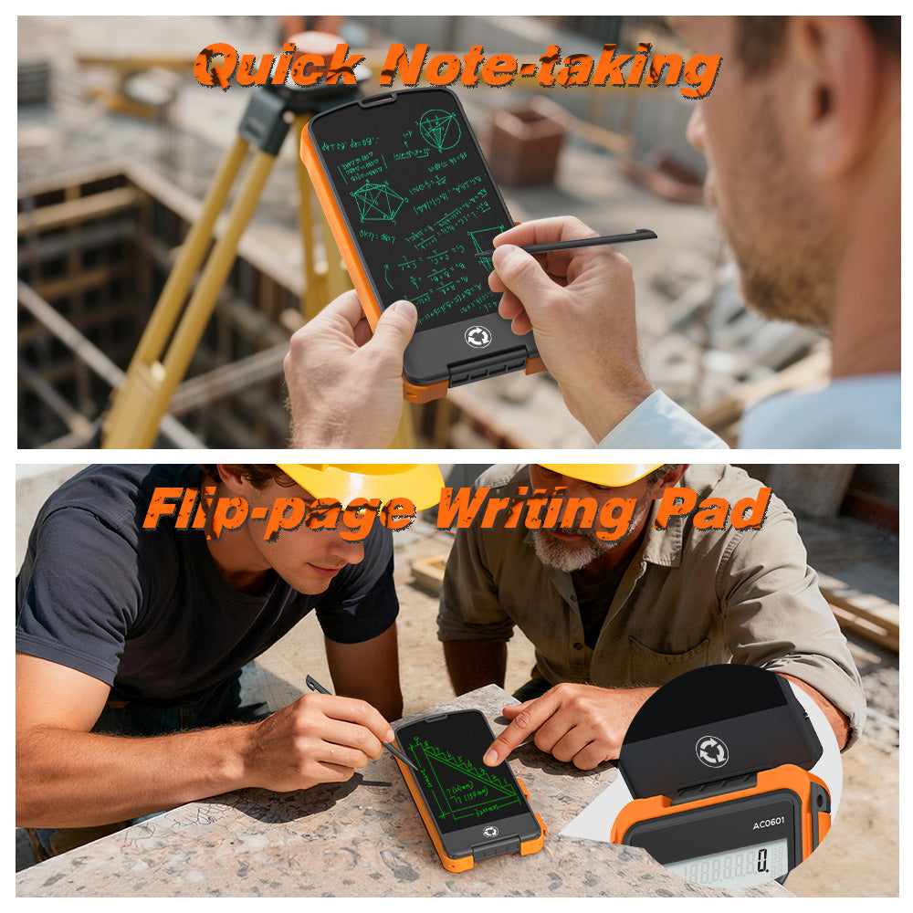 ROATEE Pocket 12 Digits Construction Calculator with Writing Board for Carpenter, Framer, Remodeler