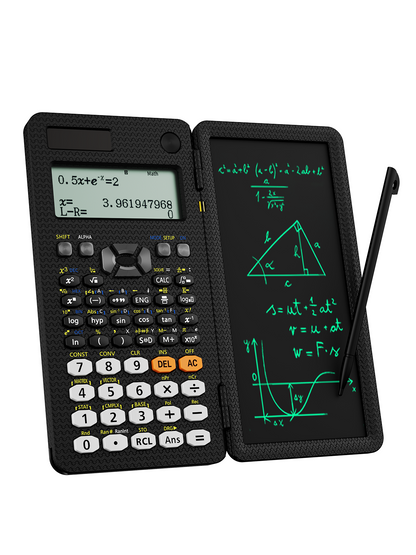 ROATEE 991ES 417 Functions Scientific Calculator with Writing Pad(Black)