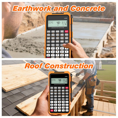 ROATEE Pocket 12 Digits Construction Calculator with Writing Board for Carpenter, Framer, Remodeler
